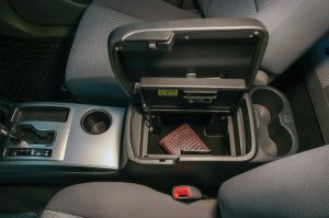 Toyota Tacoma Console Safe - Tuffy Products - W/ Keyed Lock - Black - `05-`15